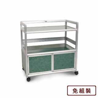【Cabini 小飛象】花崗綠得意2.5尺鋁合金餐櫃73.5x50.8x83.6cm