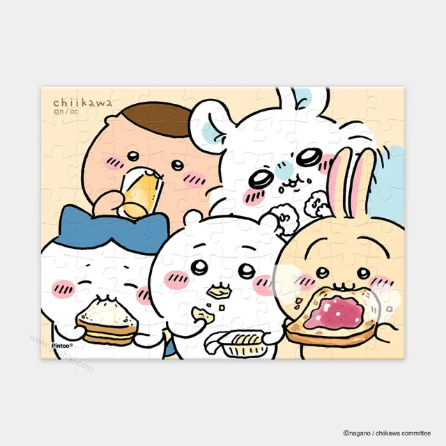 【Pintoo】吉伊卡哇 - 吃吃 - 迷你拼圖80片 - 小八貓 烏薩奇 小桃 栗子饅頭