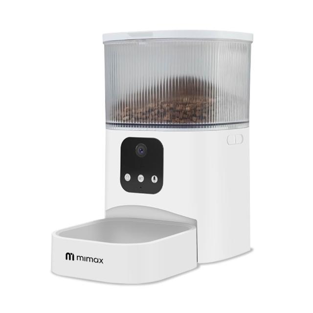 【mimax 米覓】智慧寵物餵食器 3L(寵物 餵食器 APP控制 語音 視訊)