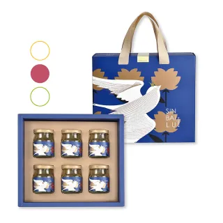 【新百祿燕窩】經典紅棗燕窩禮盒1盒(60克/瓶x6瓶/盒-固形物20克/瓶 雙重滋補 紅顏常駐！)