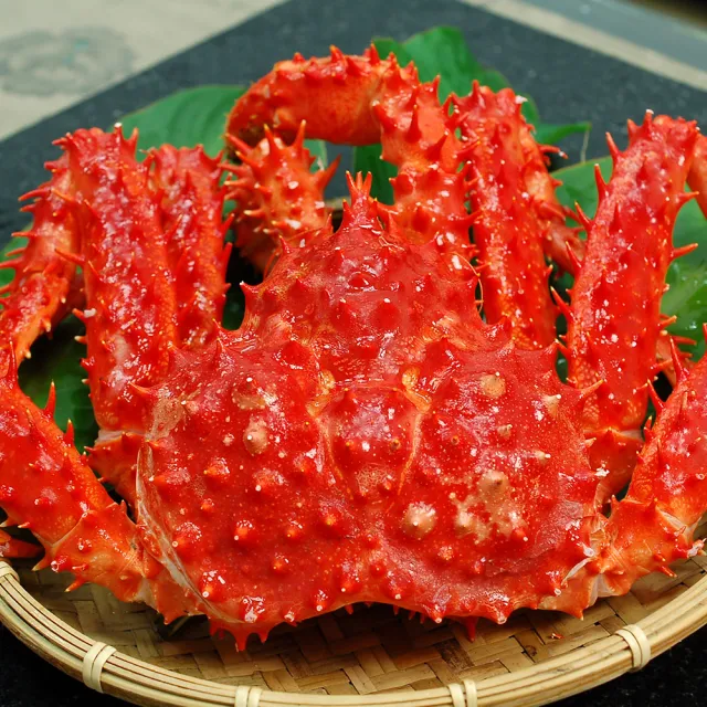 【優鮮配】比臉大｜熟凍｜智利帝王蟹1-1.2kg｜2隻(約1-1.2kg/隻)