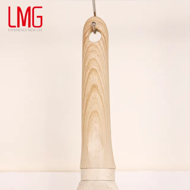 【LMG】香草系列IH不沾鑄造炒鍋30cm無蓋-IH爐可用鍋(不沾鍋 適用各種爐具)