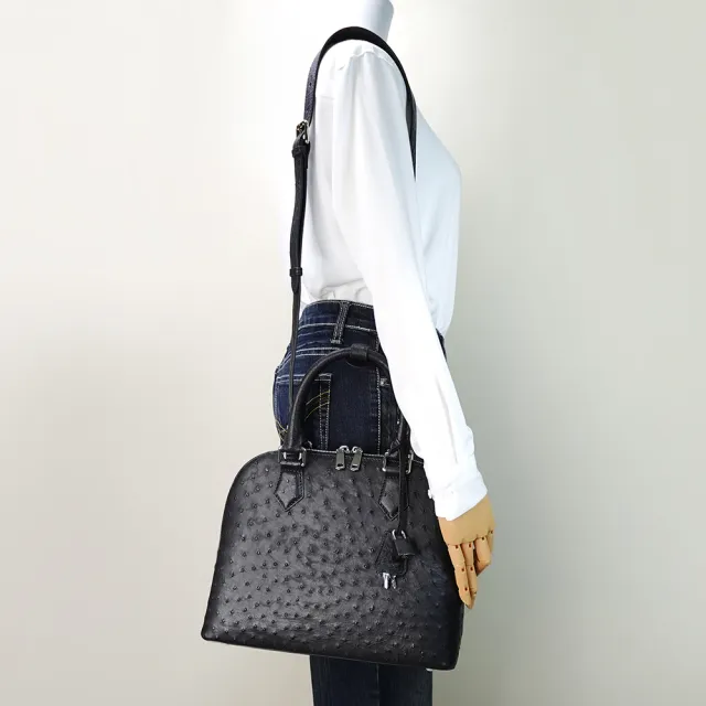 【M2nd】珍稀鴕鳥皮大貝殼手提斜背包(T9369A)