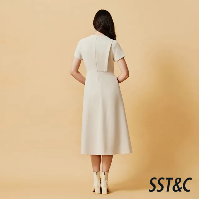 【SST&C】女裝 前開岔長洋裝－杏-825212202031(換季55折)