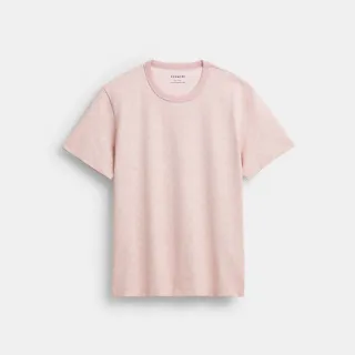 【COACH】蔻馳官方直營 NEW YORK棉質經典Logo印花T恤-粉色 混合色(CZ191)