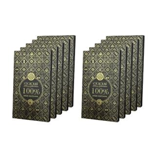 【巧克力雲莊】100%單一莊園黑巧克力10片組↘特惠組(無加糖健康低負擔)