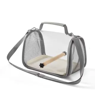【隨地遛鳥】鸚鵡外出龍包-附站棍+底盤(小寵外出包 鸚鵡外出籠 外出包 龍貓 鳥籠 寵物用品)