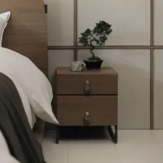 【iloom 怡倫家居】Heizel R 400型2層抽屜櫃 兩色可選(抽屜 收納 置物櫃 抽屜櫃 櫃子 收納櫃 床頭櫃)