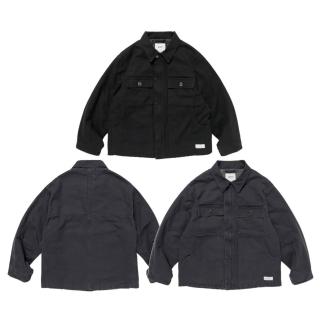 【Wtaps】Wtaps 2025AW MICH / JACKET / COTTON. CNVS 黑/炭灰 252WVDT-JKM01