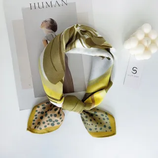 【JC Collection】☆台灣現貨☆女士印花絲絨柔軟多功能百搭絲巾｜氣質優雅