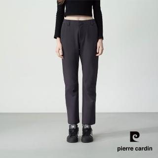 【pierre cardin 皮爾卡登】網路獨家 女款 戶外防風防潑水軟殼休閒褲-深灰色(8255885-97)
