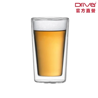 【Driver】耐熱雙層玻璃杯-400ml(雙層杯 耐熱玻璃杯 咖啡杯 馬克杯 冷水杯 茶杯)