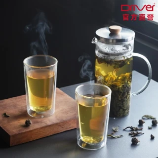 【Driver】分享冷熱兩用泡茶壺組(泡茶杯 泡茶壺 沖茶壺 耐熱玻璃壺 茶器 茶具 茶壺茶杯組)