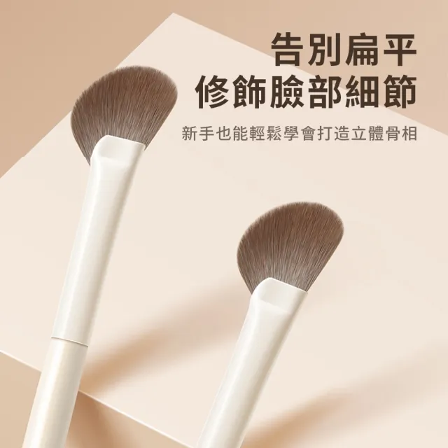 【MAANGE 瑪安格】12件組柔軟纖維毛化妝刷具 化妝刷套裝 美妝工具(腮紅刷/眼影刷/鼻影刷/散粉刷/遮瑕刷)