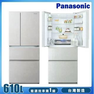 【Panasonic 國際牌】610公升一級能效無邊框玻璃系列四門變頻冰箱(NR-D615XGS-W)