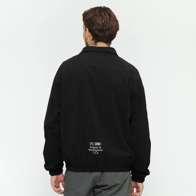 【Munsingwear】企鵝牌 網路獨家 男款黑色 復古現代機能夾克外套 MGWP6605