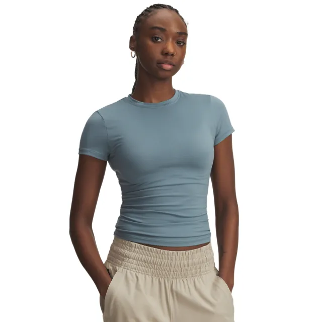 【UNDER ARMOUR】UA 女 Meridian Core 短袖T-Shirt_6000341-587(藍綠色)