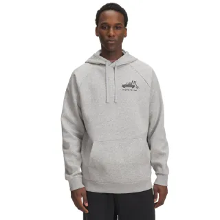 【UNDER ARMOUR】UA 男 Rival Fleece HBR Logo 長袖帽T_6003955-011(灰色)