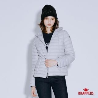 【BRAPPERS】女款 簡約短版羽絨外套(淺灰)