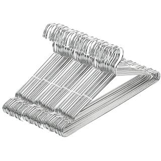 【VICTORY】不鏽鋼嚴選衣架#臺灣製造60支(吊衣架 曬衣架 衣架子 掛衣架)