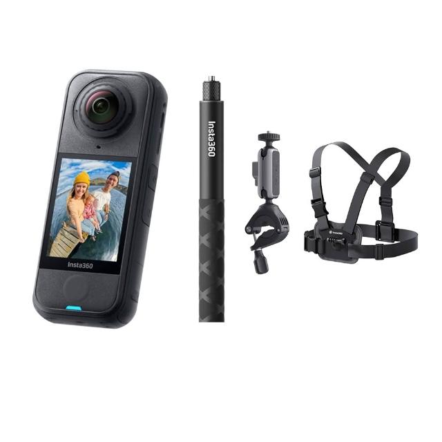 【Insta360】X4 Air 360°口袋全景防抖相機 標準版 人氣騎行套組(東城代理商公司貨)