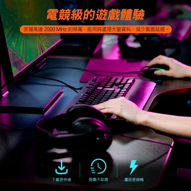 【PowerSync 群加】CAT.8 SFTP 鍍金接頭高速網路線/1m(L8VG0010)