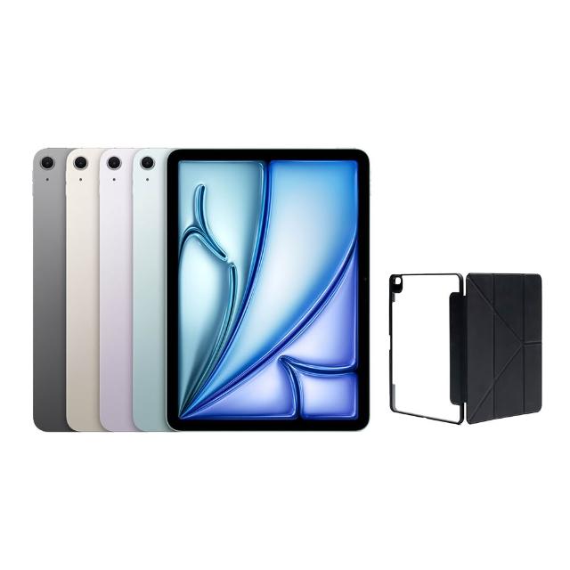【Apple】A+級福利品 iPad Air M2 晶片(13吋/WiFi/128GB)(多角度保護套組)