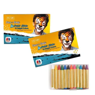 【Lucky Art】閃亮魔法12色人體彩繪筆(2入組)