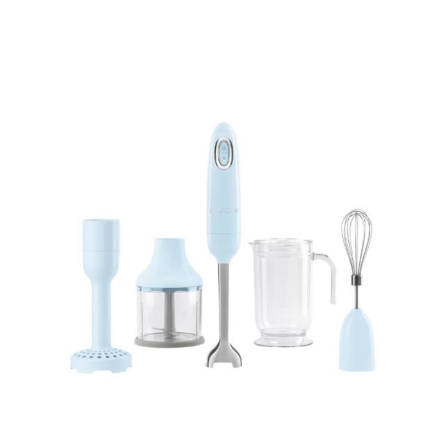 【SMEG】義大利22段速手持料理棒-粉藍色(HBF02PBUS)