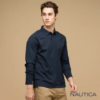 【NAUTICA】官方旗艦 男裝  品牌經典LOGO POLO衫(藍色)