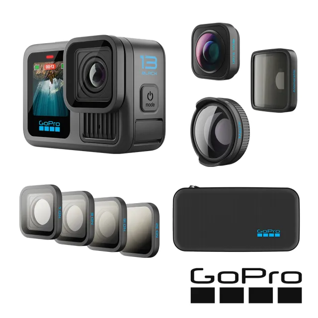 【GoPro】HERO13 Black 多鏡頭套組(公司貨)