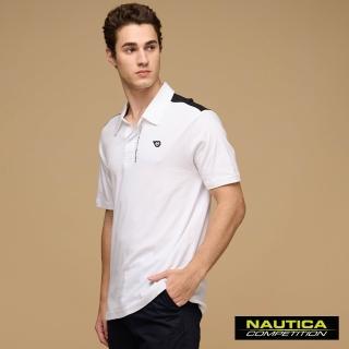 【NAUTICA】官方旗艦 男裝 COMPETITION POLO衫(白色)