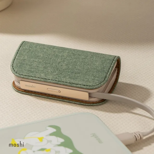 【moshi】IonGo 5K Duo-C PD充電帶線行動電源(雙 USB-C 充電線)