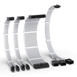 【EZDIY-FAB】16AWG PCIE5.0 12VHPWR電供延長編織線4件套-含GPU12+4pin轉8pinx3