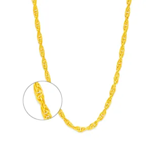 【金瑞利】雙12 黃金項鍊1.38錢±1厘(雙水波麻花鍊)