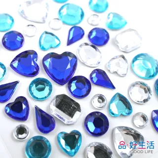 【GOOD LIFE 品好生活】多造型立體閃亮寶石裝飾貼紙/DIY/咕卡/手帳貼紙(日本直送 均一價)