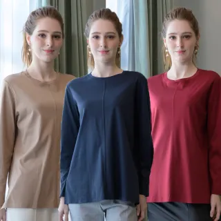 【御絹坊】素面莫代爾絲棉長袖上衣