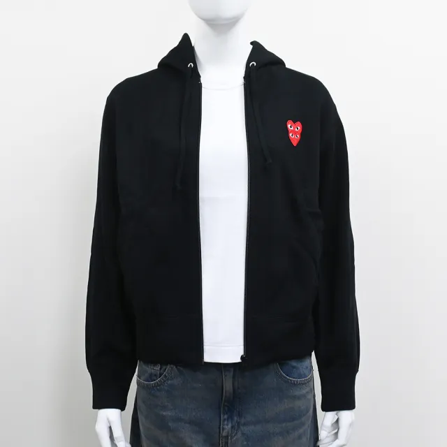 【Comme Des Garcons CDG】Comme Des Garcons Play 川久保玲長袖連帽外套(女款/黑)