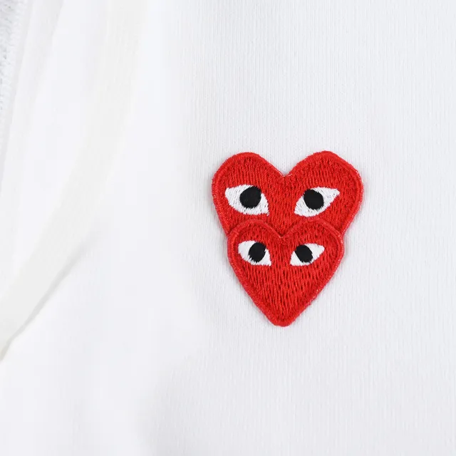 【Comme Des Garcons CDG】Comme Des Garcons Play 川久保玲長袖連帽外套(女款/白)