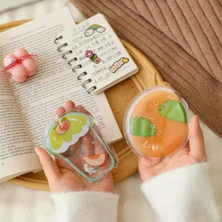 【晴安居】一掰即熱快速升溫小巧便攜暖手寶 Q萌造型可重複使用暖暖包(12入)