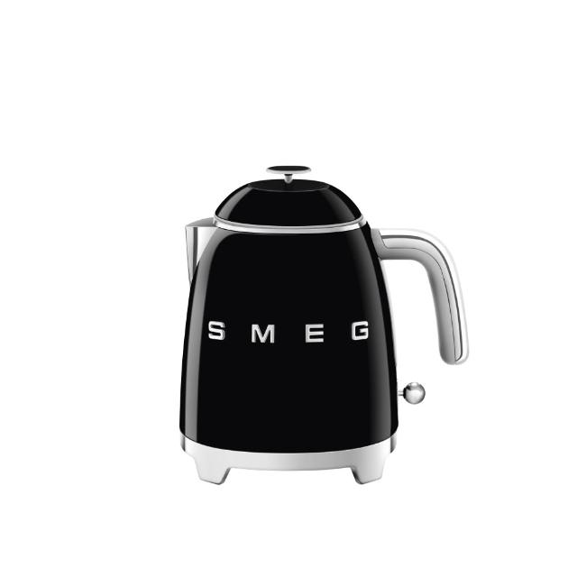 【SMEG】義大利迷你復古電熱水壺-耀岩黑(KLF05BLUS)