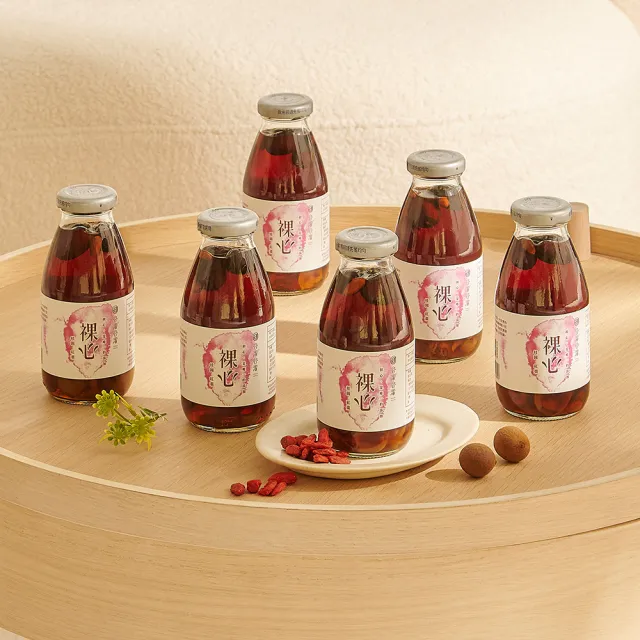 【谷溜谷溜】裸心295mlx24瓶/箱(有顆粒的純桂圓紅棗茶)