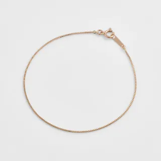 【agete】WEB限定-10K玫瑰金威尼斯手鍊