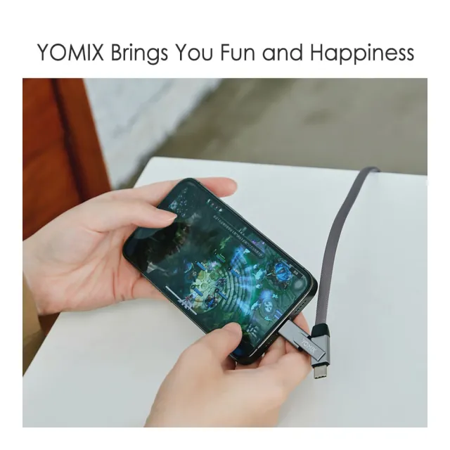 【YOMIX 優迷】3入組★PD 60W Type-C 1.5M六合一編織極速傳輸充電線 (支援iphone17快充)