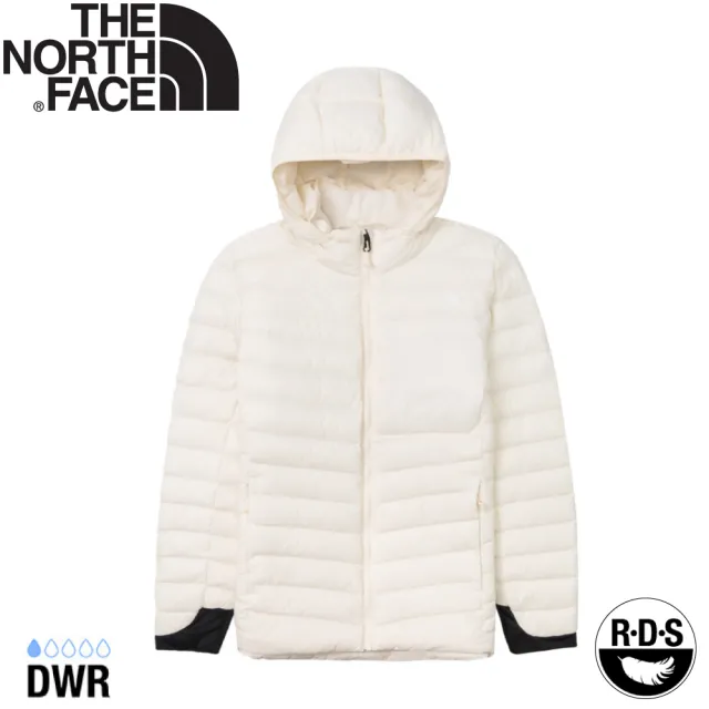 【The North Face】女 700FP 羽絨可套式外套《沙丘白》89Y4/登山/防風/連帽/防潑水
