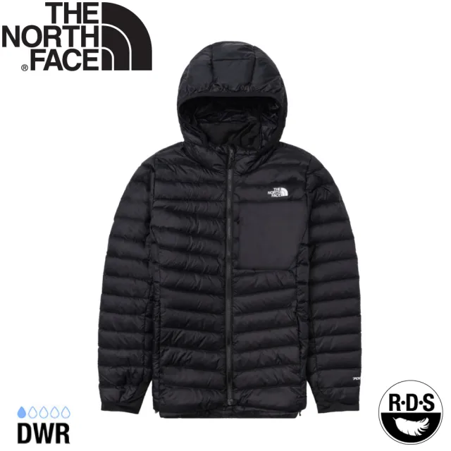 【The North Face】女 700FP 羽絨可套式外套《黑》89Y4/登山/防風/連帽/防潑水