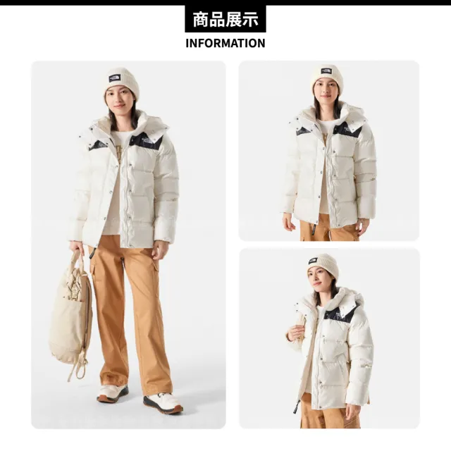 【The North Face】女 700FP 防風防潑羽絨外套《白》81S7/登山/保暖外套/防潑水