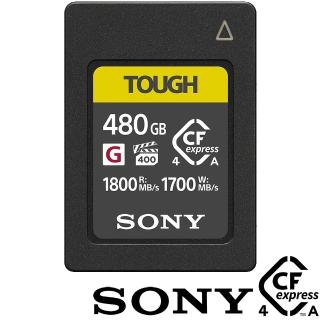 【SONY 索尼】CEA-G480T 480G/GB 1800MB/S CFexpress Type A TOUGH 高速記憶卡 (公司貨) 支援 CFexpress 4