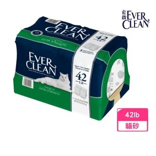 【EVER CLEAN美規藍鑽】超凝結貓砂 強效低敏結塊貓砂-綠標 42lb/19kg（凝結貓砂）