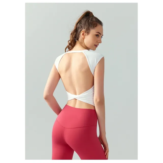homegym 固定杯瑜珈短版美背運動背心(瑜珈服 瑜珈背心 無鋼圈內衣 健身跑步運動內衣 交叉美背內衣)